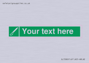 Custom sign safe condition Line throwing appliance